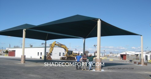 commercial fabric shade canopy