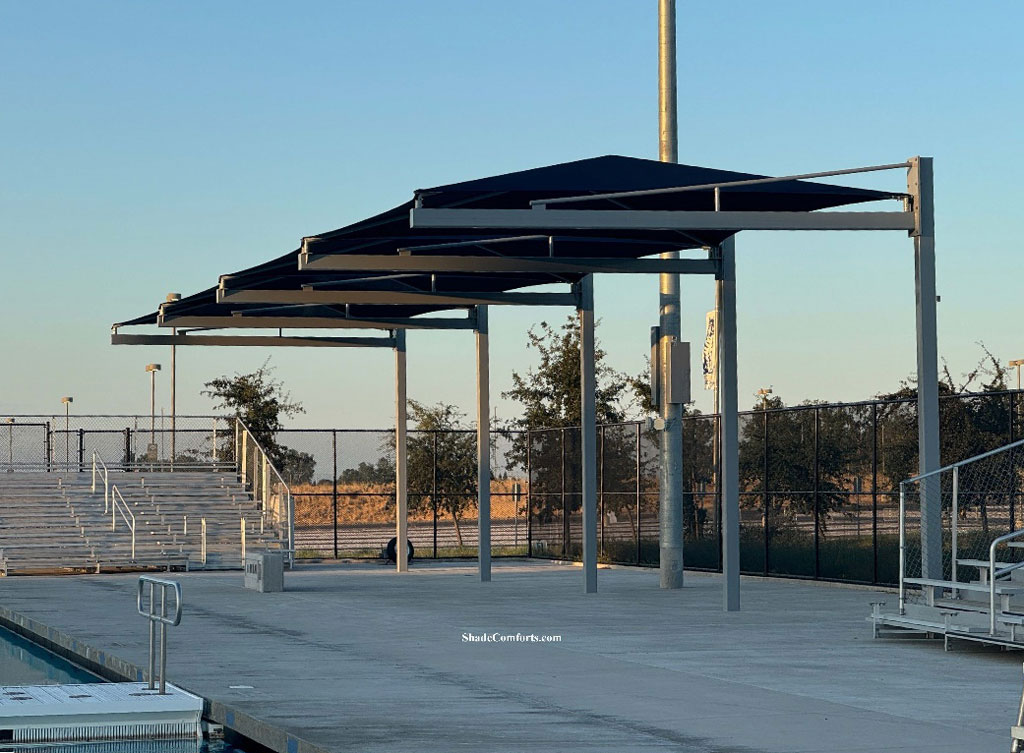 Pool Bleacher Shade Cover